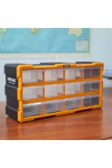 SÜPER BAG Büyük 12'li Çekmeceli Monoblok Çekmeceli Kutu Organizer Mono Blok Vida Hobi Takım Çantası