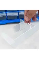 SÜPER BAG Büyük 12'li Çekmeceli Monoblok Çekmeceli Kutu Organizer Mono Blok Vida Hobi Takım Çantası